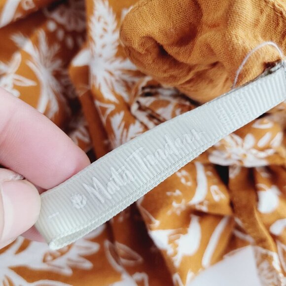 Mata Traders Orange Floral Maxi Sundress Straps Cotton Womens L - Picture 4 of 9